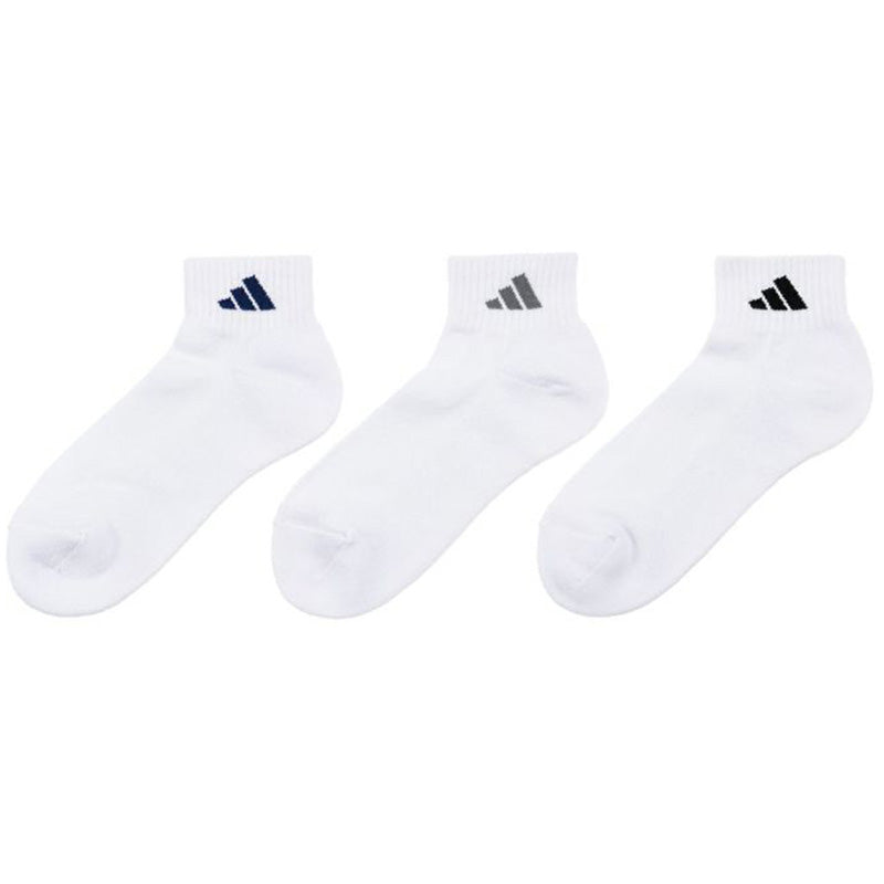 靴下 ショート ソックス メンズ 男子 adidas 3P 24-26/26-28cm 中学生