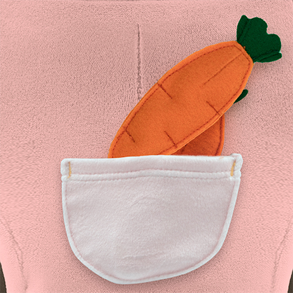 うさぎベロアカットソー(ピンク) | LOVOT ウェブストア