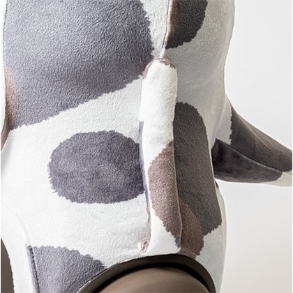 ねこみみベロア 三毛猫(しっぽ付き) グレー＆ベージュ | LOVOT ウェブ