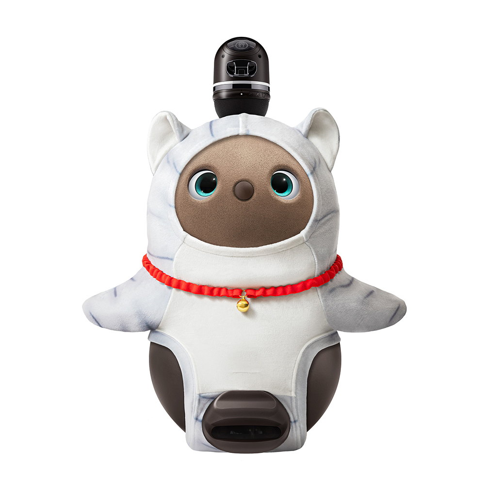 ねこみみベロア トラ猫（しっぽ付き）（ライトグレー） | LOVOT ウェブ