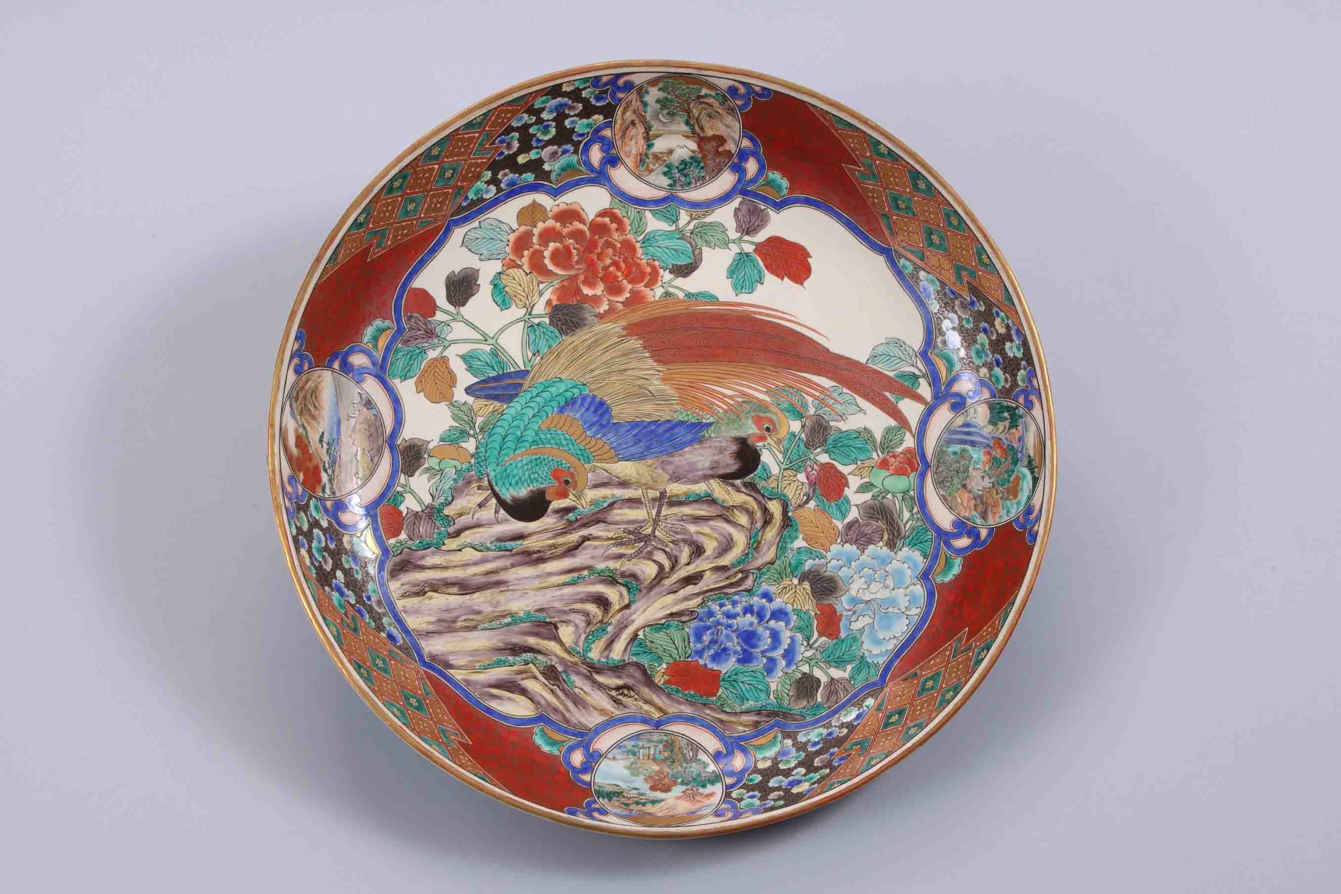 中国多色装飾の粉彩古壺 有馬焼 九谷焼 大清康 照年製 陶磁器球形容器