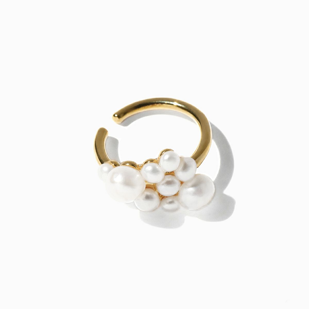 ステラハリウッド バブルパールフープピアス 淡水パール 現行 バブル