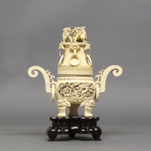 中国清時代の本象牙双耳三足香炉 | 古美術・骨董 集のブログ