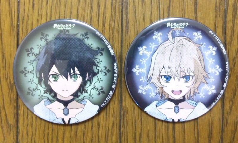 終わりのセラフ WIT 注文 STUDIO 原画 缶バッジ フェリド 終わりの