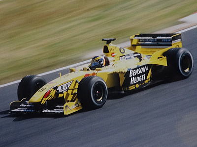 F1マシンコレクション ジョーダン199/無限ホンダ に自作デカールを