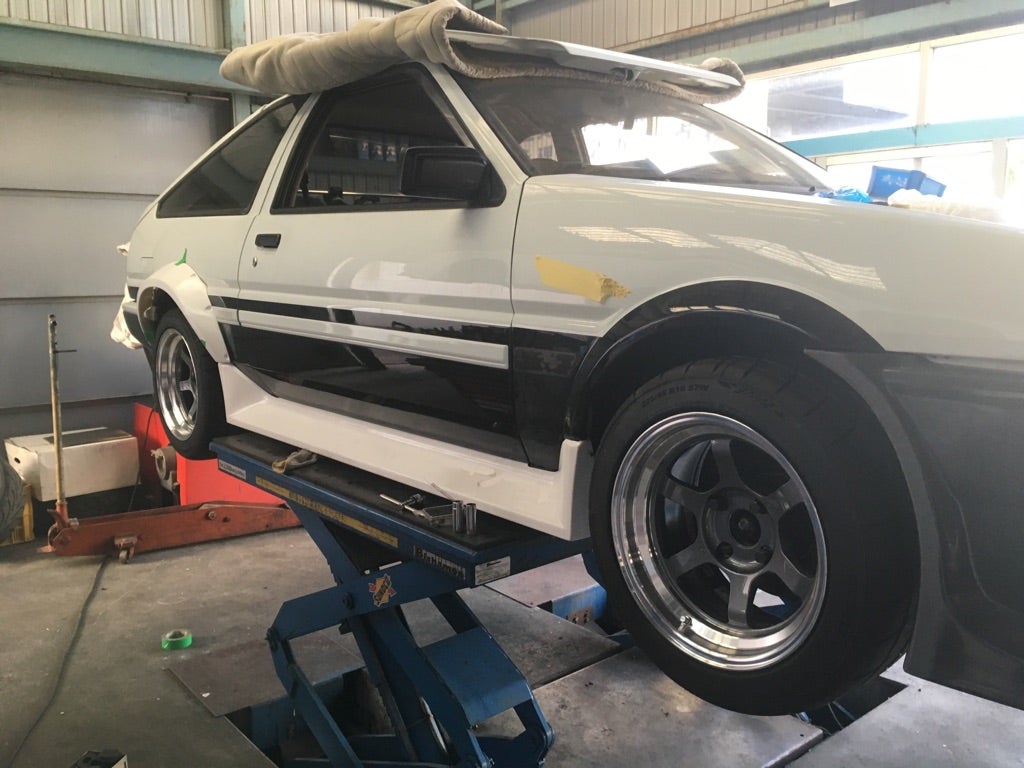 AE86 サイドステップ取付方法