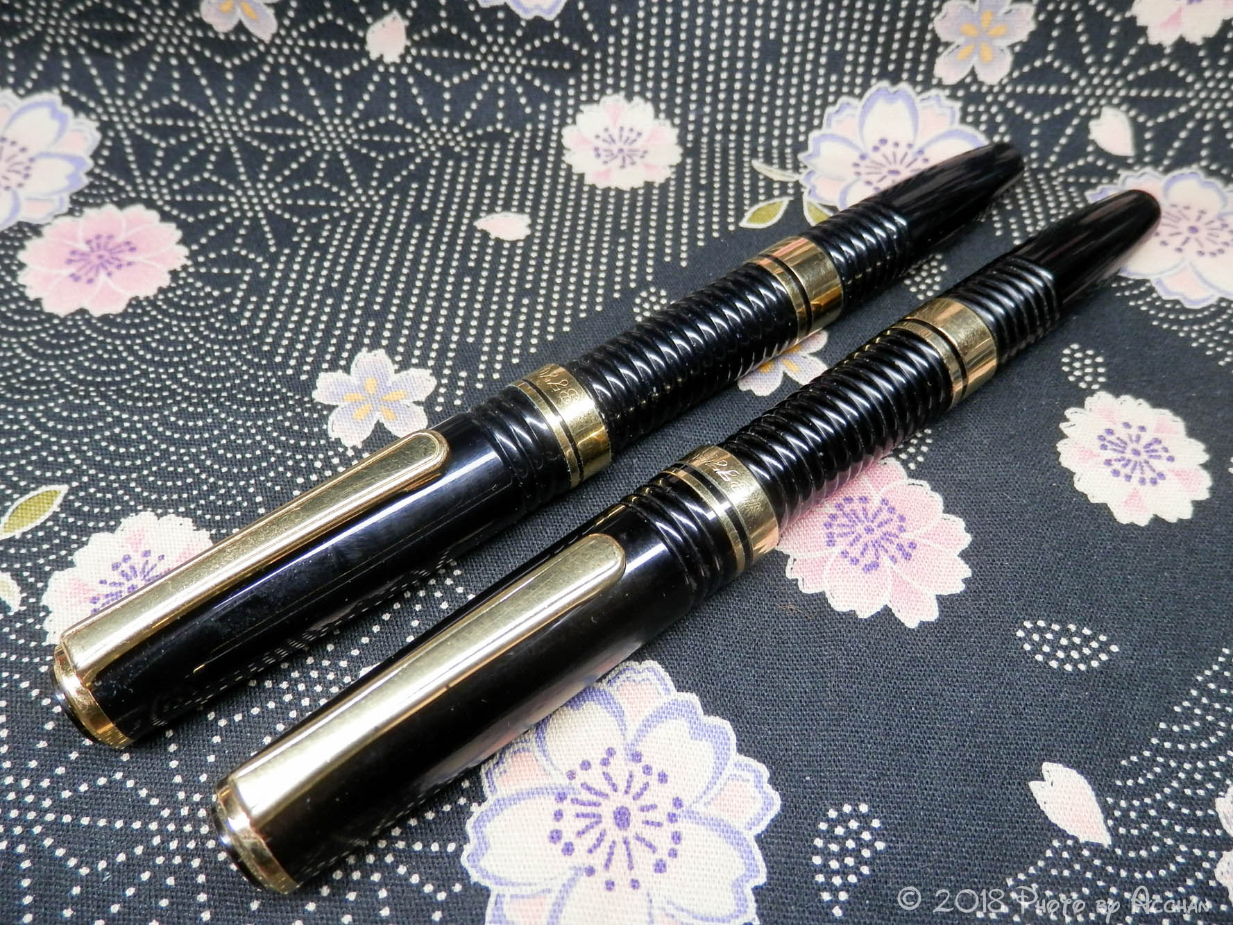 0221 オーバーホール済み 万年筆 PLATINUM ギャザード 14k 0221