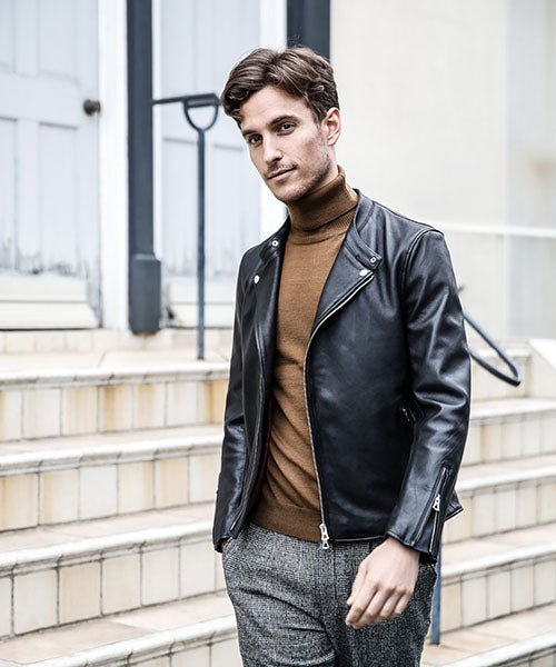 MR. OLIVE ブラック セミダブルライダースジャケット Mサイズ 【公式通販】