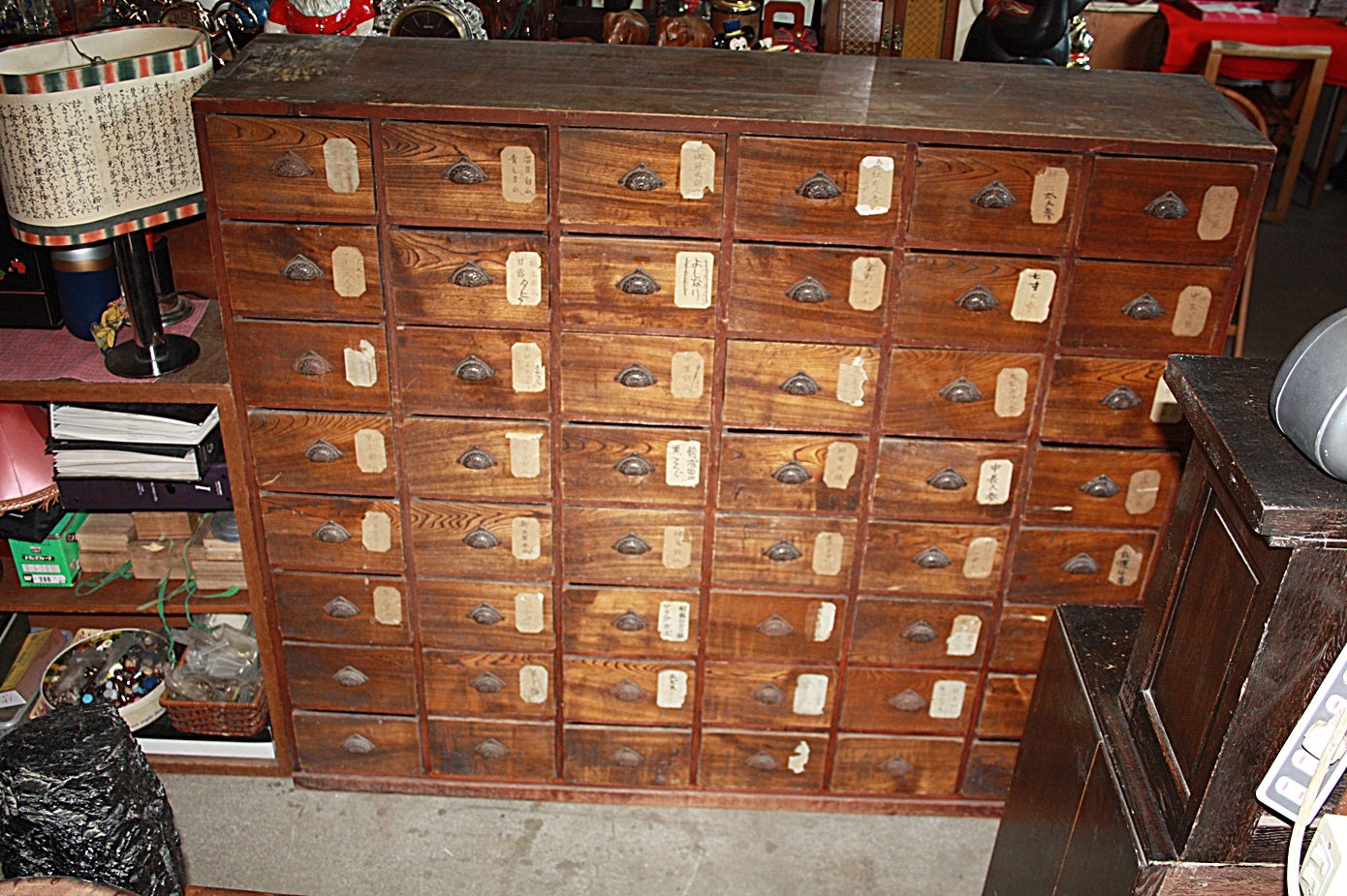 ☆アンティーク 薬箪笥 収納棚 古民具 引き出し48杯 大正☆ | 帯広で