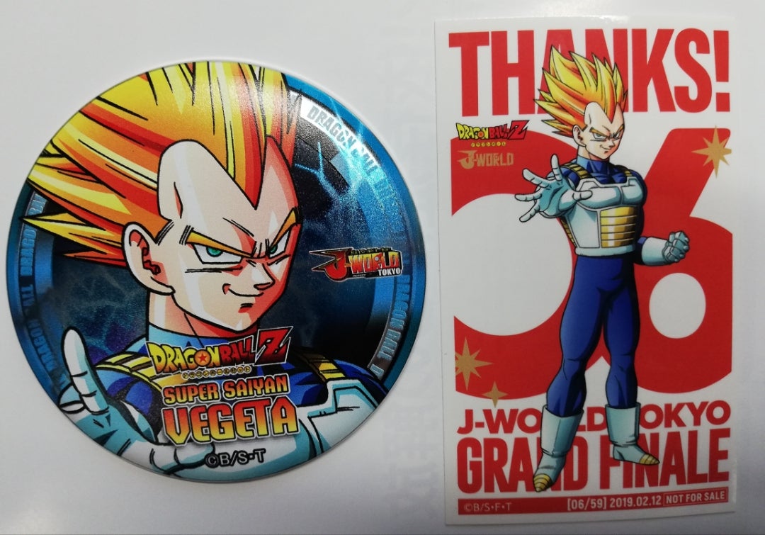 J-WORLD×ドラゴンボール】カウントダウンステッカー06ベジータ