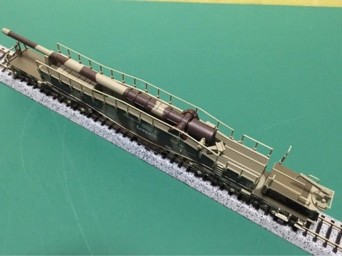 ホビートレイン Nゲージ レオポルト列車砲 クルップK5 列車砲 軍用車両