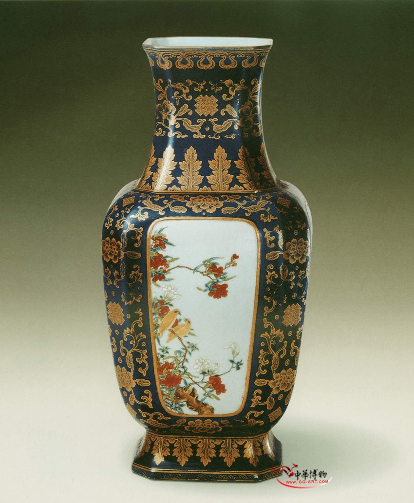 大清乾隆年製 粉彩桃図大壷 大清乾隆年製