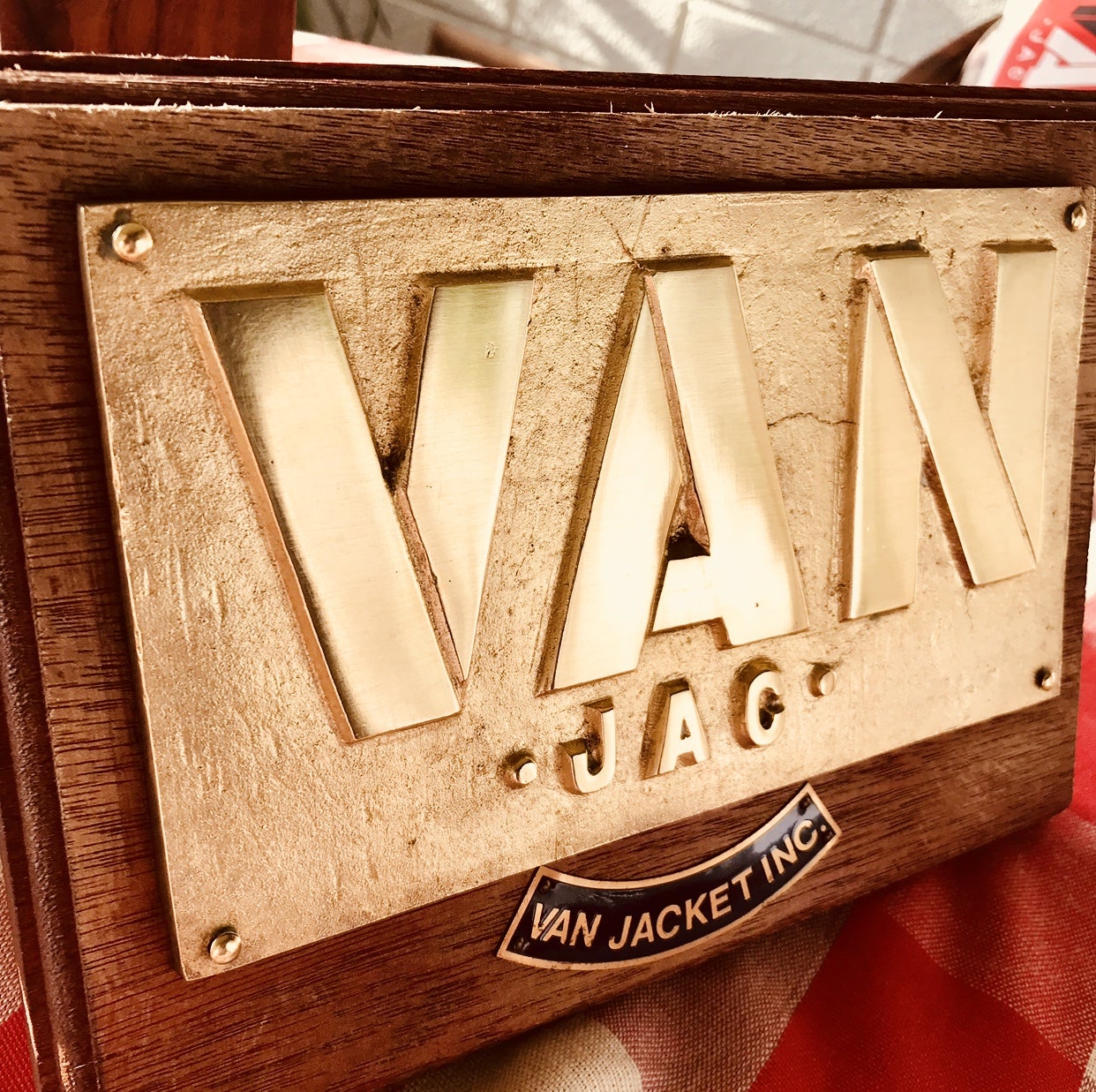 希少旧VAN JACKET昭和1970年代 初期Kent店内看板、木製看板 希少旧VAN