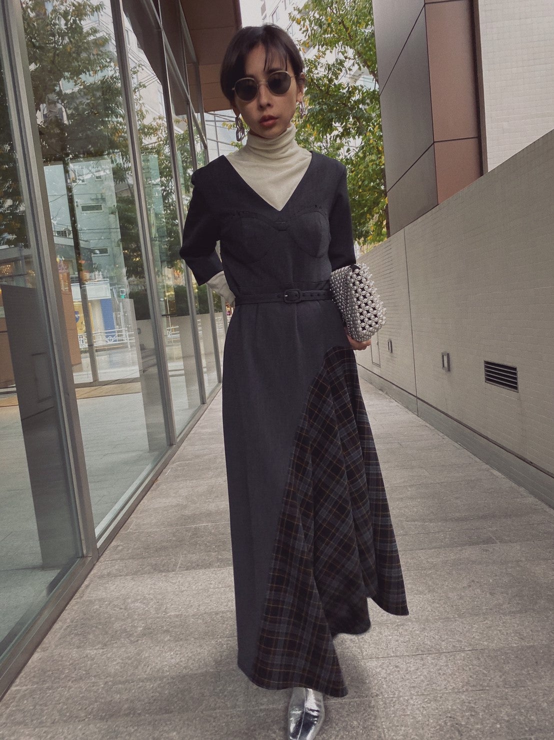 アメリチュールスリーブタイトドレス