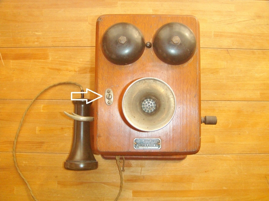 デルビル磁石式壁掛電話機 1927年製 Yahoo!オークション - 昭和レトロ