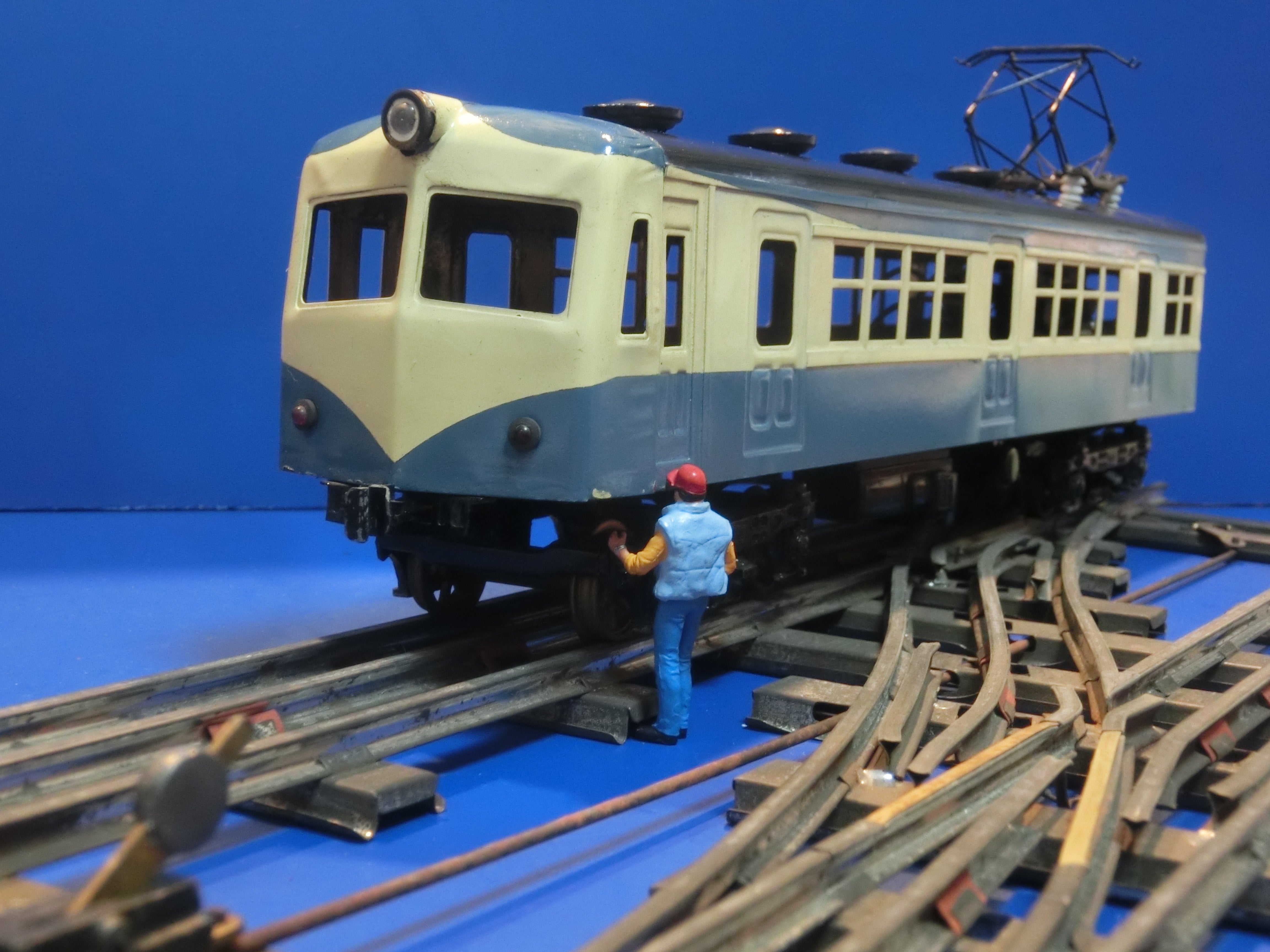 ☆1950年代 三線式Oゲージ つぼみ堂80系湘南電車と70系スカ色 2020謹賀