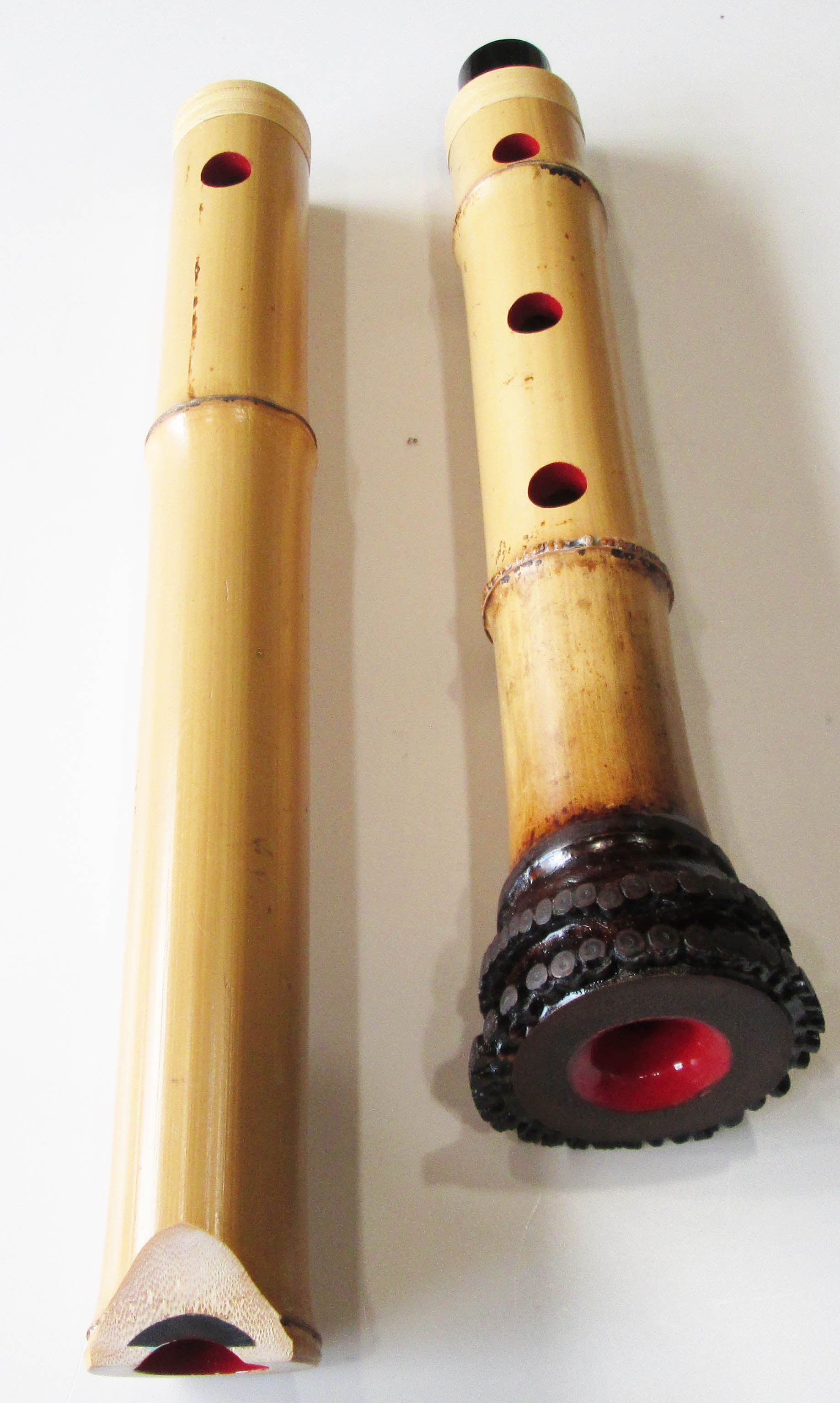 尺八 琴古流 大宝 2印一尺五寸管 中継ぎ 籐巻き 銀三線 【音出し確認