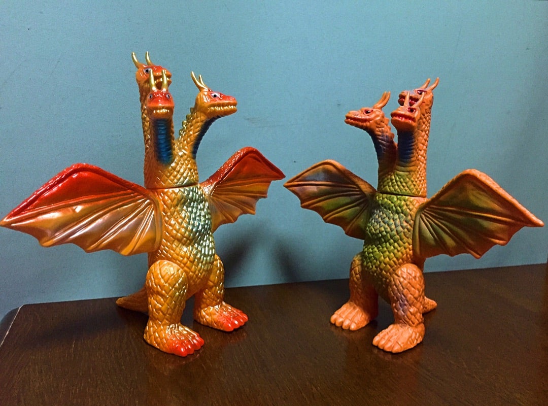 ブルマァク キングギドラ 復刻版 ソフビ】【ブルマァク】キングギドラ