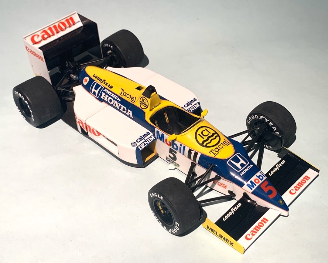 タミヤ1/20 ウイリアムズ・ホンダF1 '86チャンピオンマシン 完成
