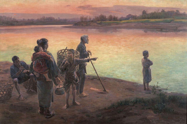 和田三造 水墨肖像画 画帳くずし 掛軸 【公式通販】