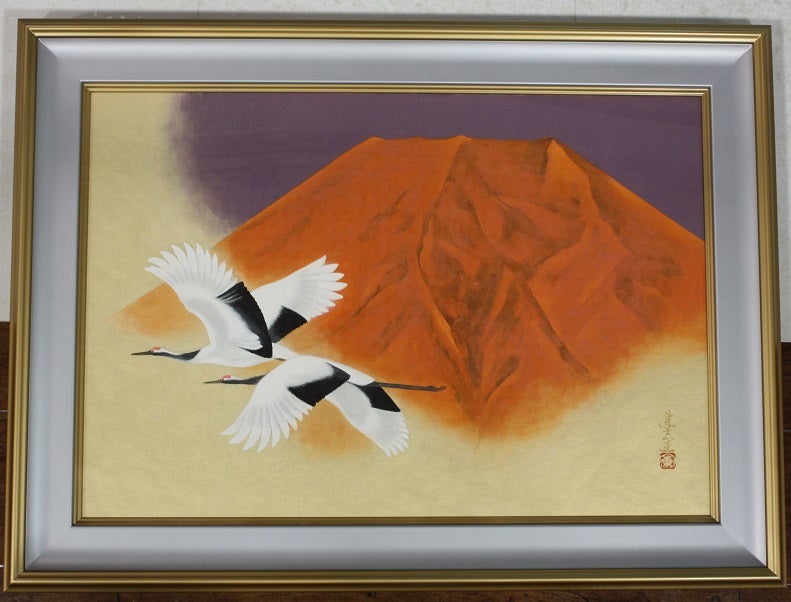 日本画家 室井東志生 筆作品 日展監事、福島県出身