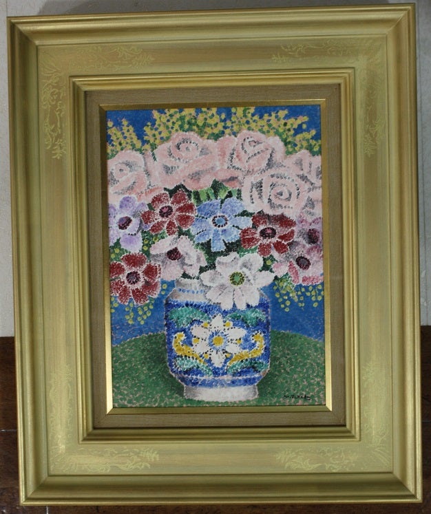 犀川愛子「塩山の春」白日展内閣総大臣賞受賞者の風景