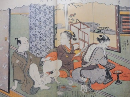 希少喜多川歌麿ねがひの糸ぐち春画春絵艶絵絵巻物桐共箱外箱