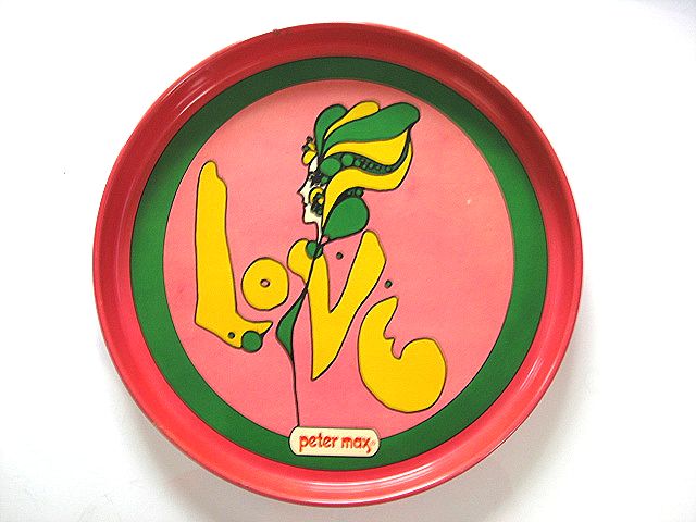 Peter Max ピーターマックス LOVE ワッペン USA製 ビンテージ Peter