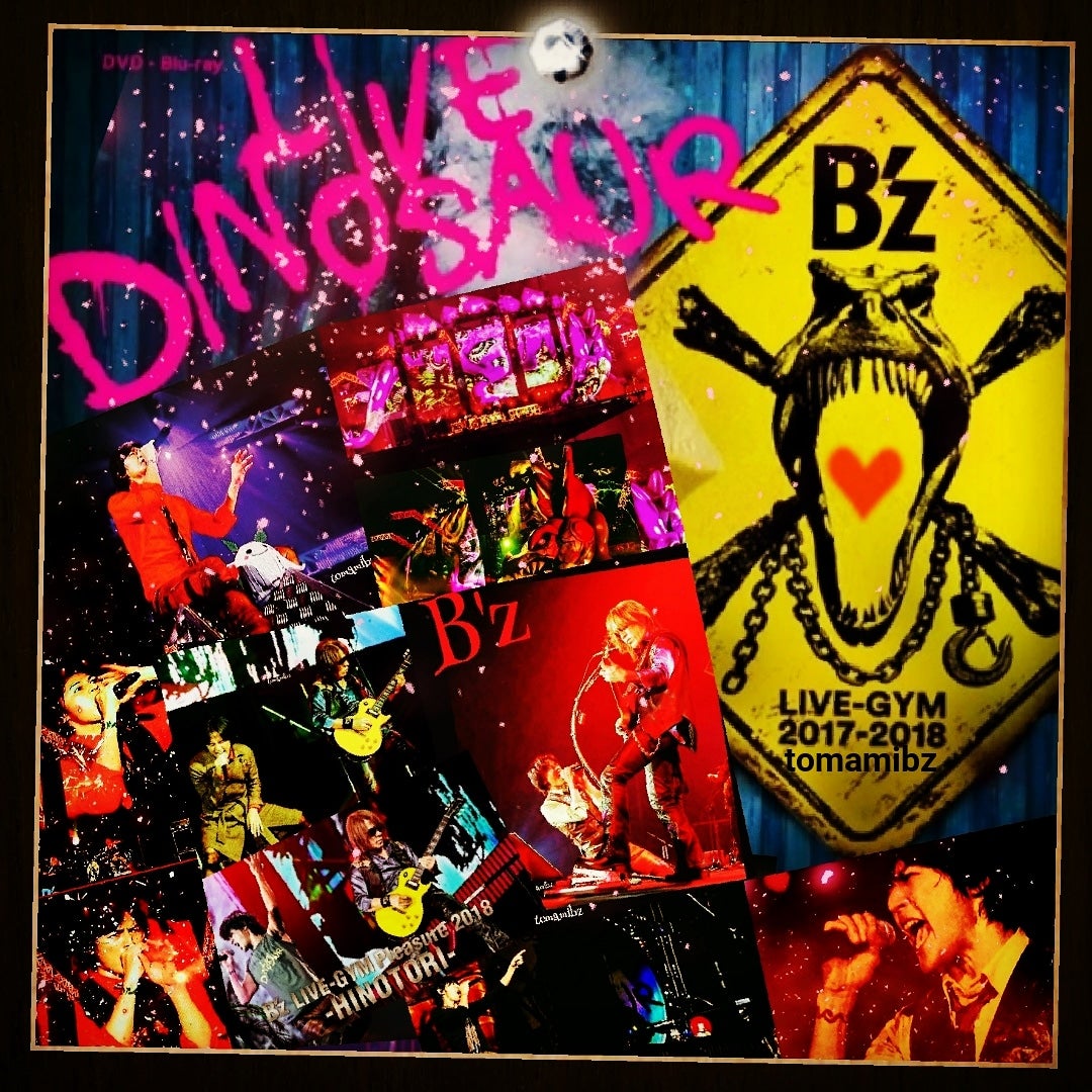B'z LIVE DINOSAUR 会場限定 直筆サイン色紙！！ ライブグッズ ビーズ