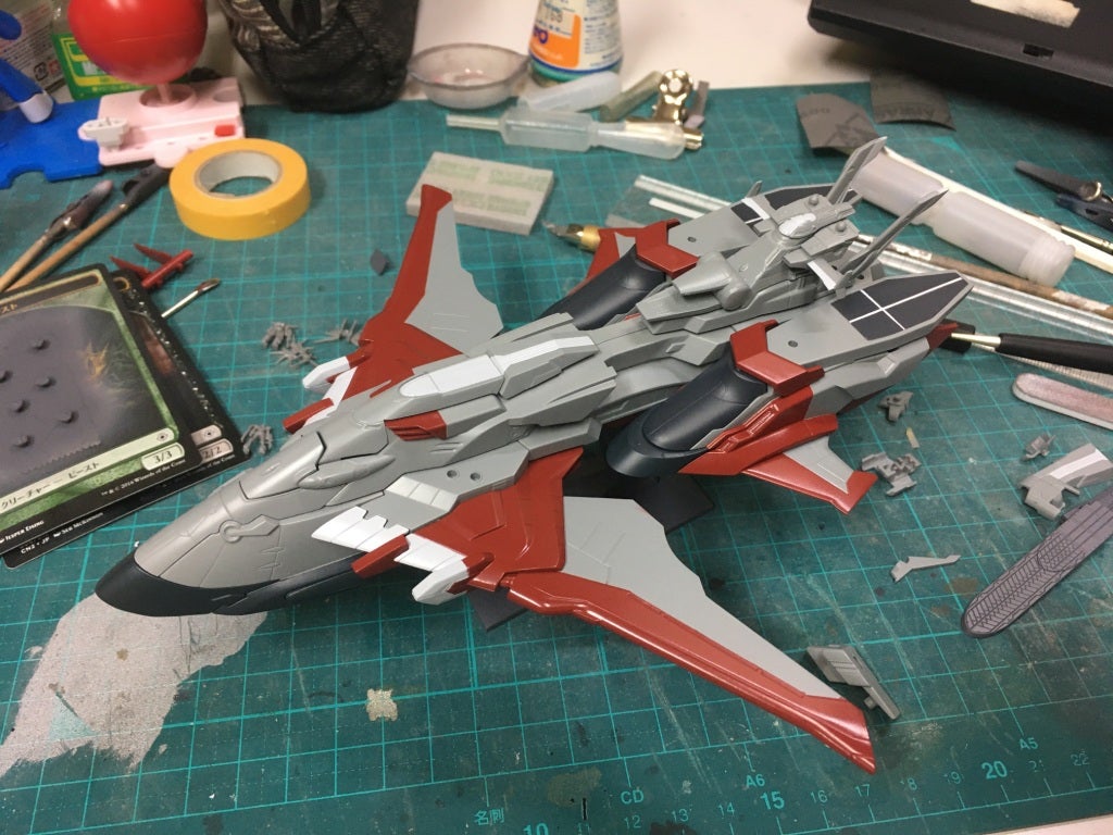 EXモデル 1/1700ミネルバの塗装・製作 【ガンダムSEED DESTINY