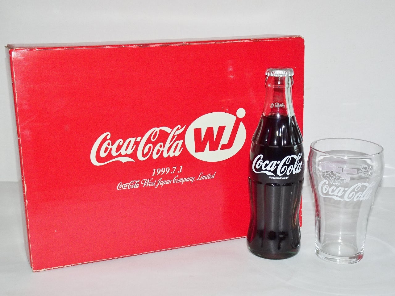 ノベルティグッズ「コカ・コーラ ウエストジャパン記念ボトル グラス