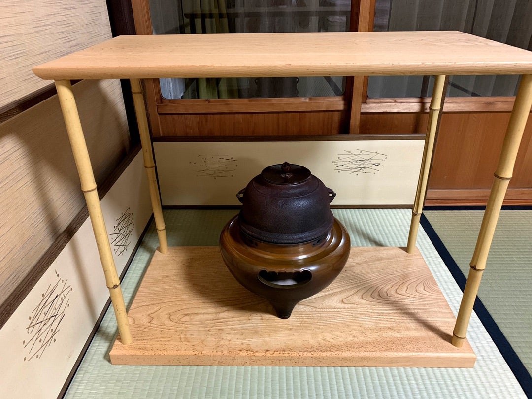 茶道竹台子 茶道 茶道具 美品です。一枚物 竹台子