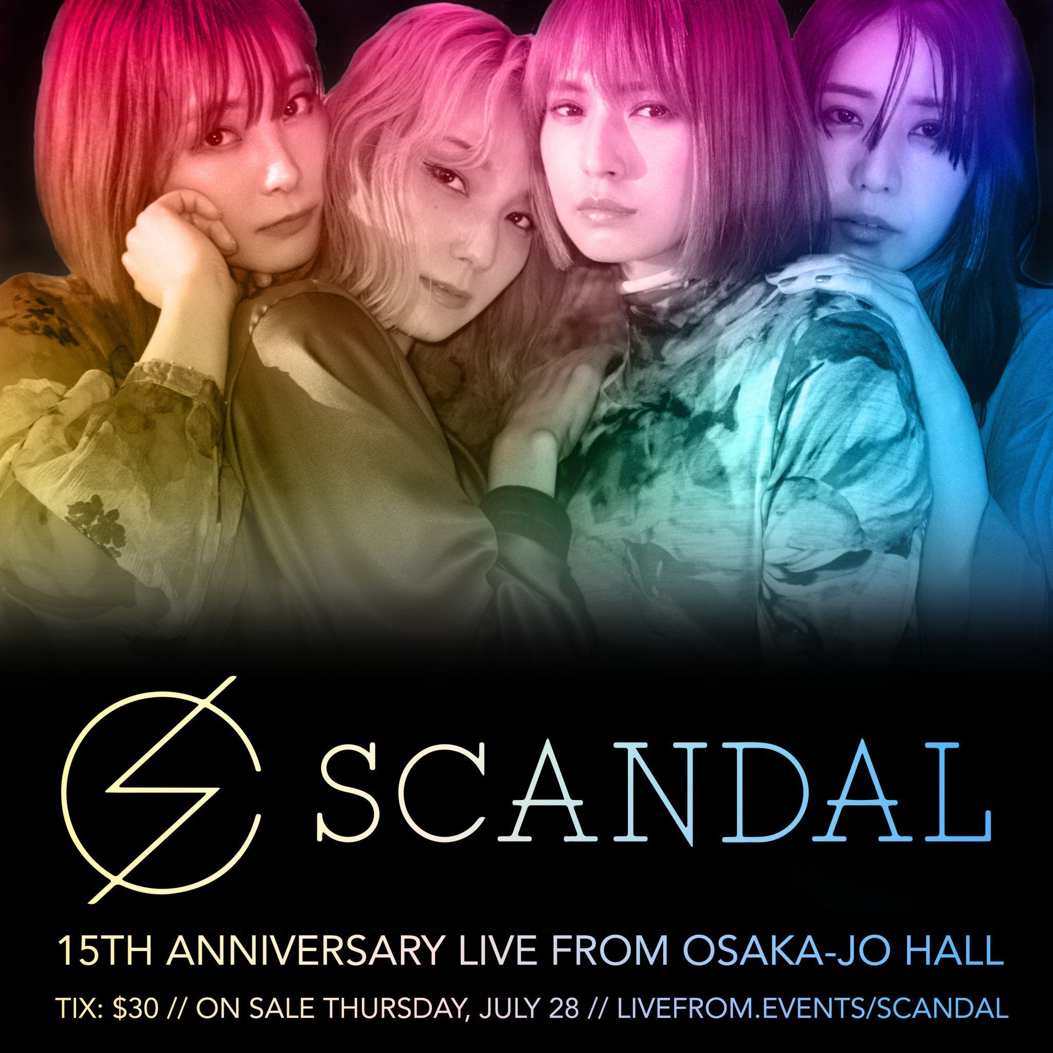 SCANDAL 15周年ライブポスターとポスターカレンダーセット SCANDAL 15