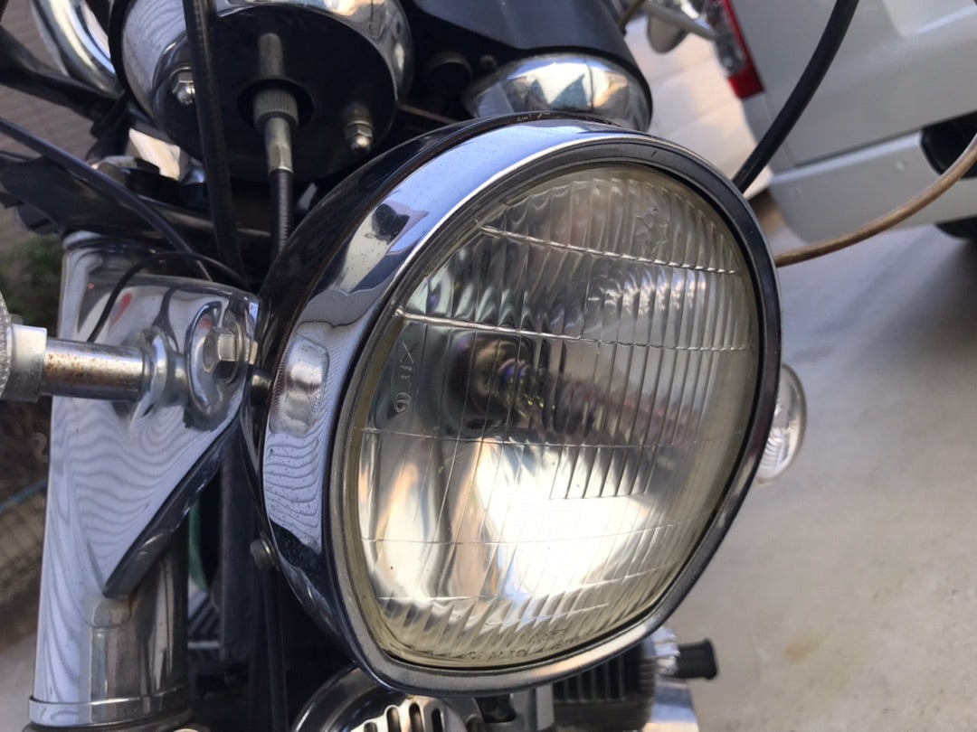 GT380純正ヘッドライトセット ハロゲンバルブ付き