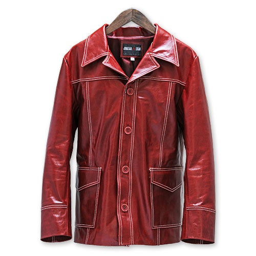 ファイトクラブジャケット/テイラージャケット用ネイビーレザー