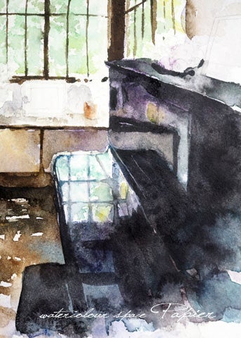 水彩画 きらめく季節 10号