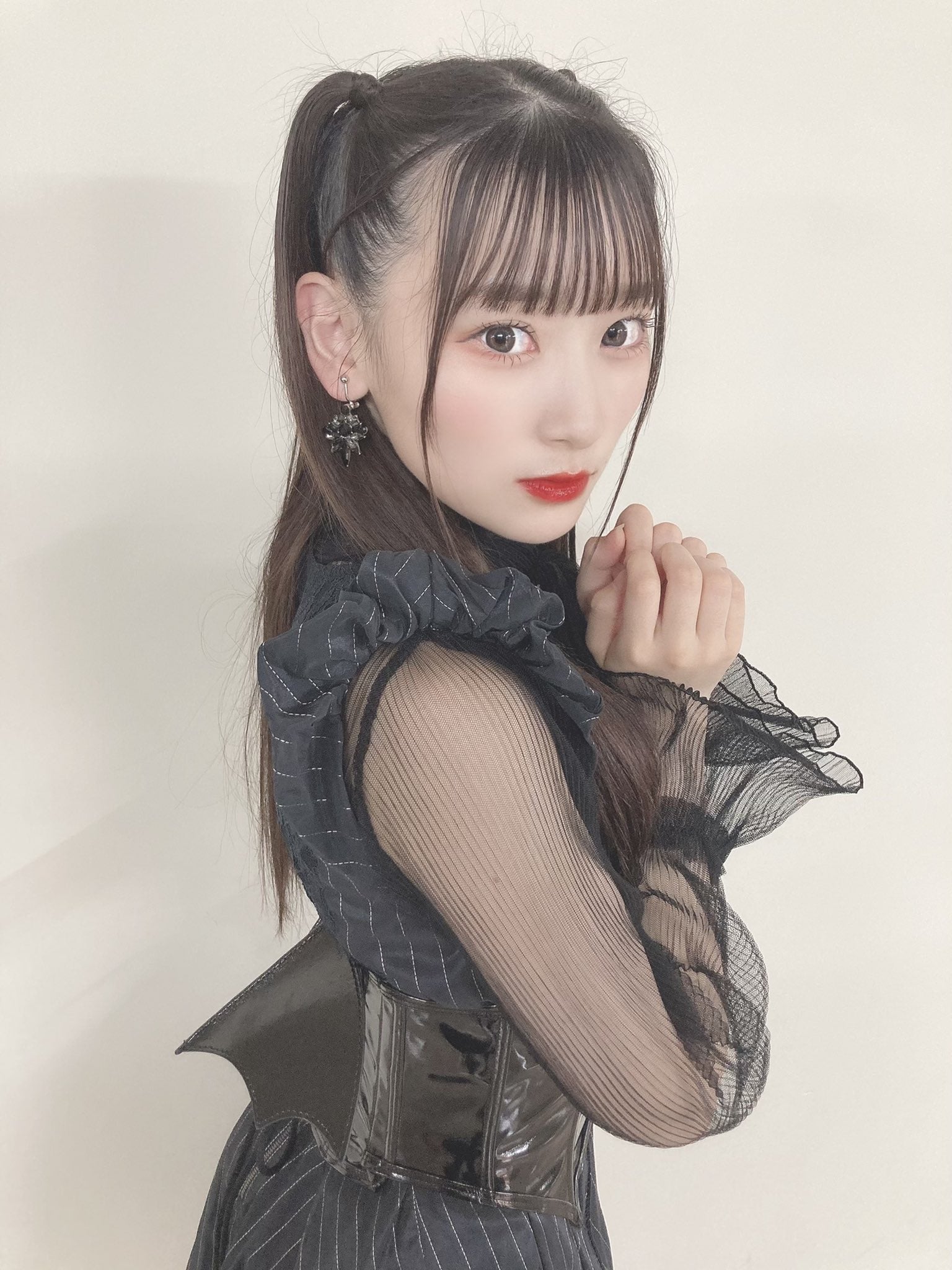 野口衣織 黒衣装 直筆 生写真 コンプ イコラブ 野口衣織 生写真