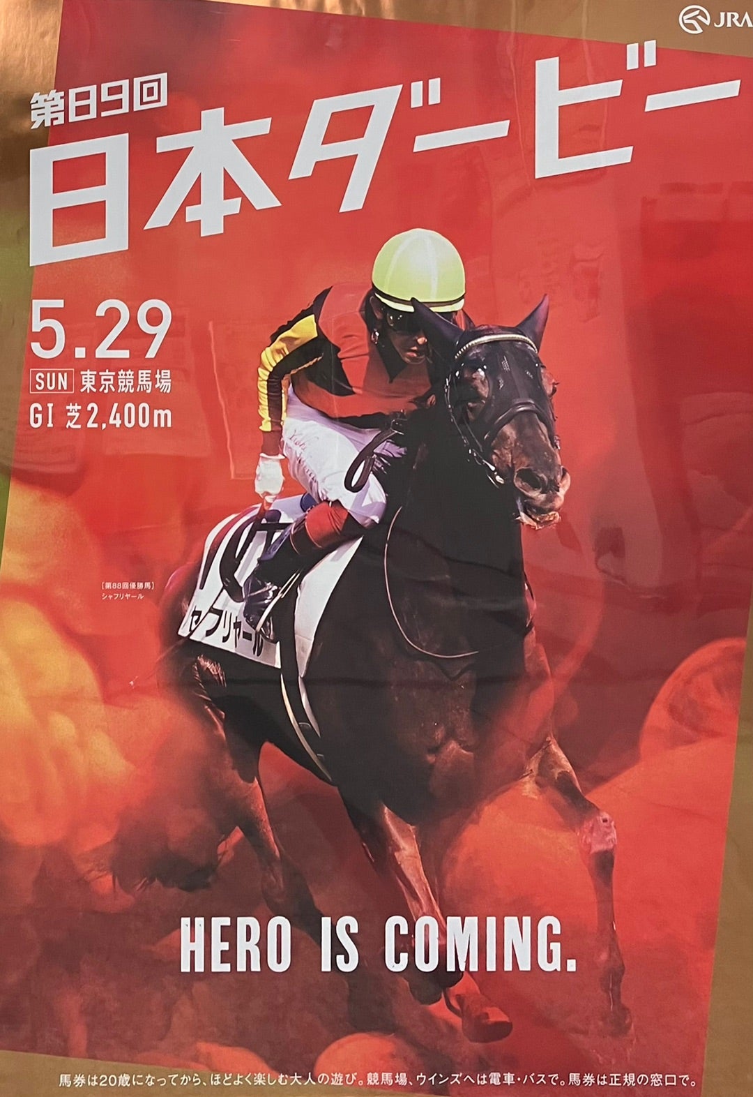 日本ダービー 東京優駿 ドゥラメンテ JRA ポスター