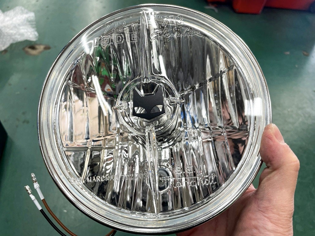 MARCHAL 889 ヘッドライトケース付き ヤレ仕様 180パイ マーシャル