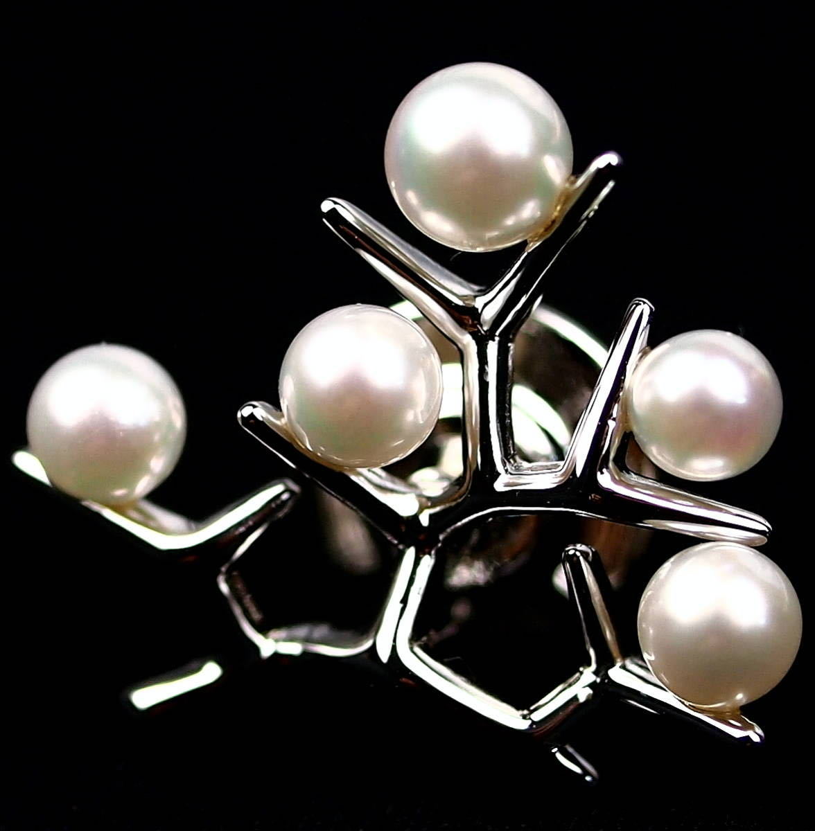 ミキモト ブローチ 幸福の木 silver