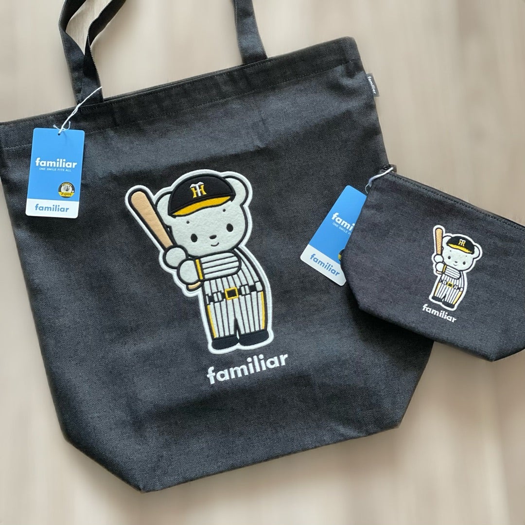 デニムバッグ〈阪神タイガース × オファー familiar〉 ファミリア