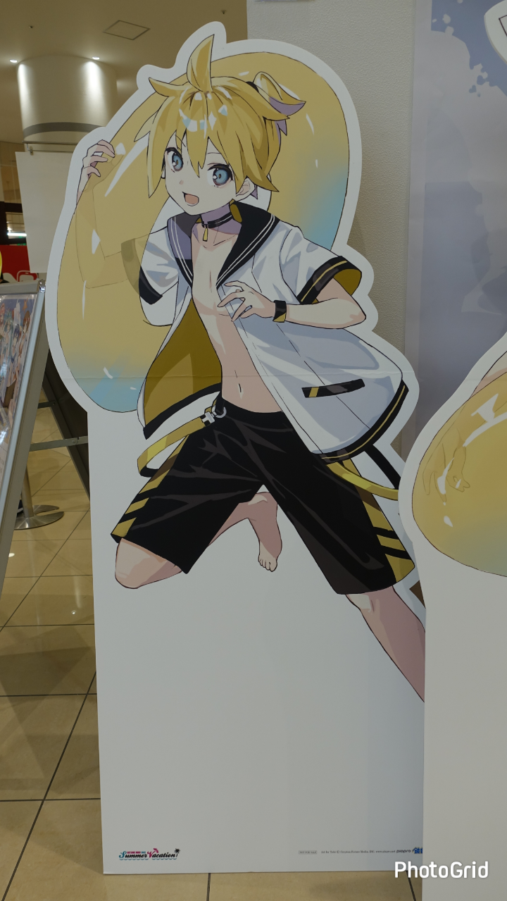 初音ミク Summer Vacation アクリルスタンド 鏡音レン 初音ミク Summer