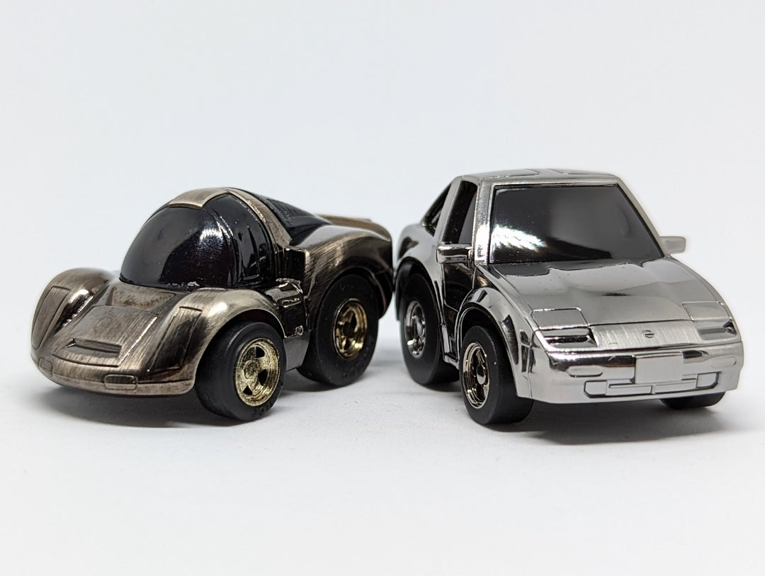 メッキ比較】チョロQ ポルシェセットとチョロQ zero (ハイメッキ