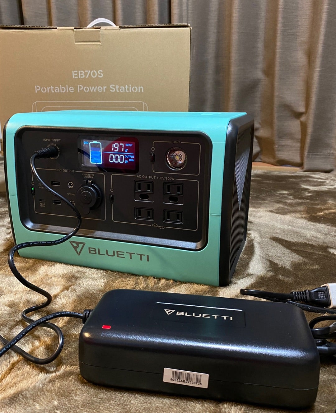 BLUETTI EB70S 716Wh 800W ミントグリーン BLUETTI EB70Sを徹底