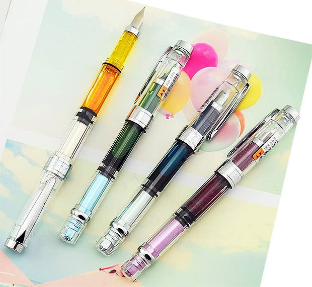 回転吸引式万年筆 4本セットが驚きの激安価格！もうびっくり！ | 雑貨