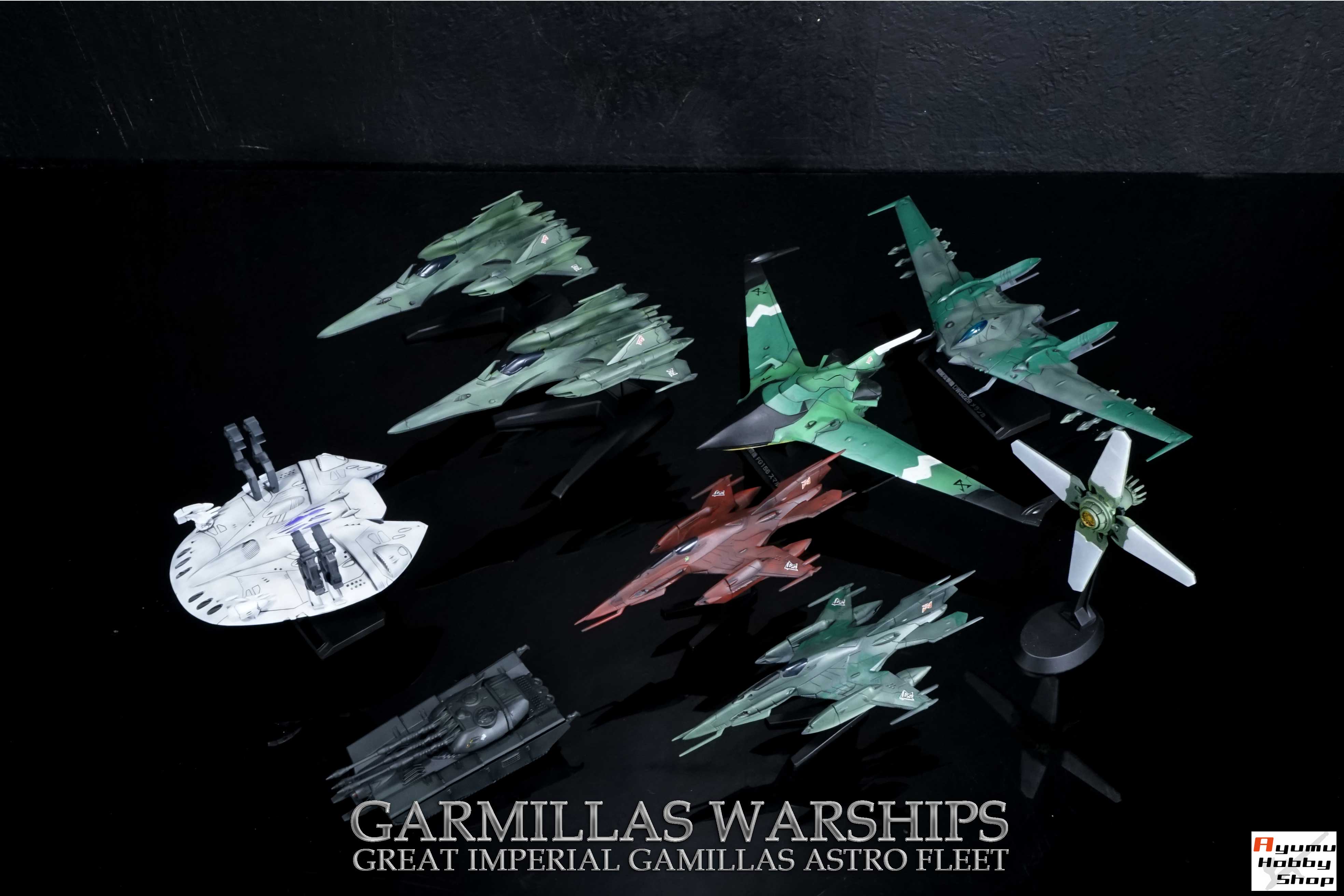 完成品/第1965回 1/1000 ガミラス艦セット 8種16隻/メカコレ9個他