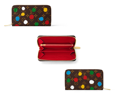 LV×YK ジッピー・ウォレット」M81864「ルイヴィトン×草間彌生」Painted
