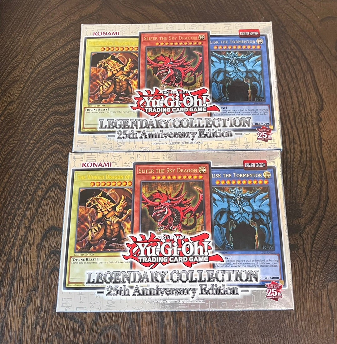 遊戯王 レジェンダリーコレクション 2box 25th シュリンク付き 未開封