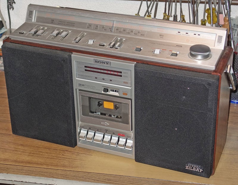 動作品】SONY ソニーラジカセCFS-V8 ビンテージ ラジオ 昭和 動作品