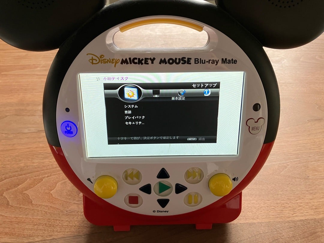 WORLD FAMILY BRMATE DWE DVDプレイヤー ミッキー型 DWE DVDプレイヤー